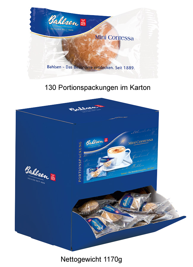 Bahlsen Mini Contessa Lebkuchen ca.130 Stück einzeln in Cello